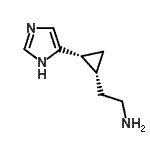 CAS 登录号：767626-16-4， 2-[(1R,2R)-2-(1H-咪唑-5-基)环丙基]乙胺