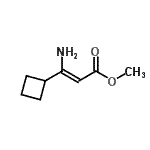CAS 登录号：768397-63-3， 甲基(2Z)-3-氨基-3-环丁基丙烯酸酯