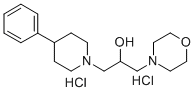 CAS 登录号:76907-74-9, 1-吗啉-4-基-3-(4-苯基哌啶-1-基)丙-2-醇二盐酸盐