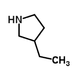 CAS 登录号：7699-52-7， 3-乙基吡咯烷