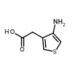 CAS 登录号：770658-21-4， (4-氨基-3-噻吩基)乙酸
