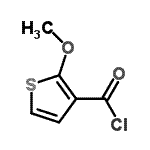 CAS 登录号：77133-29-0， 2-甲氧基-3-噻吩甲酰氯