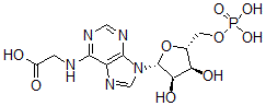 CAS#: 77133-59-6, 2-[[9-[(2R,3R,4S,5R)-3,4-Dihydroxy-5-(Phosphonooxymethyl)Oxolan-2-Yl]Purin-6-Yl]Amino]Acetic Acid