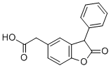 CAS 登录号:77143-67-0, 2-(2-氧代-3-苯基-3H-1-苯并呋喃-5-基)乙酸