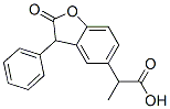 CAS#: 77143-70-5, 2-(2-Oxo-3-Phenyl-3H-1-Benzofuran-5-Yl)Propanoic Acid