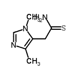 CAS 登录号：771442-20-7， 2-(1,4-二甲基-1H-咪唑-5-基)硫代乙酰胺