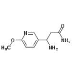 CAS 登录号：771523-35-4， 3-氨基-3-(6-甲氧基-3-吡啶基)丙酰胺
