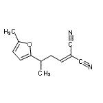 CAS 登录号：771576-23-9， [3-(5-甲基-2-呋喃基)丁亚基]丙二腈
