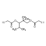 CAS 登录号：77223-49-5， 2,2,4-三甲基-1,3-戊烷二基二(硫基乙酸酯)