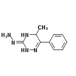 CAS 登录号：772294-58-3， (3E)-3-[(1E)-肼基]-5-甲基-6-苯基-2,5-二氢-1,2,4-三嗪