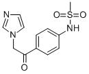 CAS 登录号：77234-67-4， N-[4-(2-咪唑-1-基乙酰基)苯基]甲烷磺酰胺