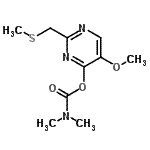 CAS#: 77249-07-1, 5-Methoxy-2-[(methylsulfanyl)methyl]-4-pyrimidinyl dimethylcarbamate