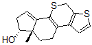 CAS 登录号:77255-07-3, alpha-去甲-3,7-二硫杂雌甾-1,5(10),8,14-四烯-17(E)-醇