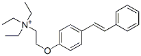 CAS#: 77257-42-2, N,N,N-Triethyl-2-[4-[(1E)-2-Phenylethenyl]Phenoxy]-Ethanaminium Iodide (1:1)
