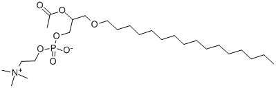 CAS#: 77286-68-1, 1-O-Hexadecyl-2-Acetyl-Rac-Glycero-3-Phosphocholine