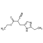 CAS#: 773078-63-0, Ethyl 2-cyano-3-(2-ethyl-1H-imidazol-4-yl)propanoate