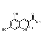 CAS 登录号：773120-32-4， (2E)-2-甲基-3-(2,4,6-三羟基苯基)丙烯酸
