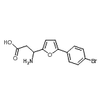 CAS 登录号：773125-87-4， 3-氨基-3-[5-(4-溴苯基)-2-呋喃基]丙酸