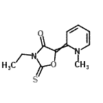 CAS#: 77409-56-4, 3-Ethyl-5-(1-methyl-2(1H)-pyridinylidene)-2-thioxo-1,3-oxazolidin-4-one