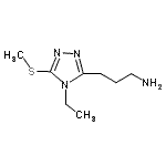 CAS#: 774155-58-7, 3-[4-Ethyl-5-(methylsulfanyl)-4H-1,2,4-triazol-3-yl]-1-propanamine