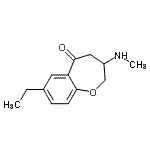 CAS 登录号：774489-98-4， 7-乙基-3-(甲基氨基)-3,4-二氢-1-苯并氧杂卓-5(2H)-酮