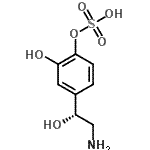 CAS 登录号：77469-51-3， 4-[(1R)-2-氨基-1-羟基乙基]-2-羟基苯基氢硫酸盐