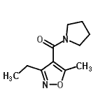 CAS 登录号：775299-69-9， (3-乙基-5-甲基-1,2-恶唑-4-基)(1-吡咯烷基)甲酮
