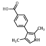 CAS 登录号：775322-43-5， 4-(2,4-二甲基-1H-吡咯-3-基)苯甲酸
