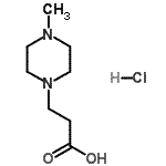 CAS 登录号:775349-40-1, 3-(4-甲基-1-哌嗪基)丙酸盐酸盐(1:1)