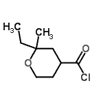 CAS 登录号：77554-91-7， 2-乙基-2-甲基四氢-2H-吡喃-4-甲酰氯