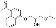 CAS#: 7761-49-1, 4-(2-Hydroxy-3-Isopropoxypropoxy)-1-Naphthalenylethanone