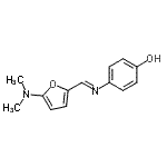 CAS 登录号：776232-62-3， 4-[(E)-{[5-(二甲基氨基)-2-呋喃基]亚甲基}氨基]苯酚