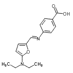 CAS 登录号：776232-91-8， 4-[(E)-{[5-(二乙基氨基)-2-呋喃基]亚甲基}氨基]苯甲酸