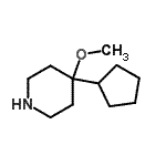 CAS 登录号：776292-08-1， 4-环戊基-4-甲氧基哌啶