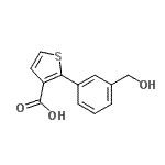 CAS 登录号：776312-23-3， 2-[3-(羟基甲基)苯基]-3-噻吩羧酸