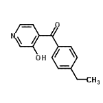 CAS 登录号：776317-79-4， (4-乙基苯基)(3-羟基-4-吡啶基)甲酮