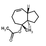 CAS 登录号：776334-93-1， (3aR,4R,8aS)-4-甲基-1,2,3,3a,4,5,6,8a-八氢-4-薁基乙酸酯