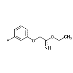 CAS 登录号：777025-87-3， 乙基2-(3-氟苯氧基)乙亚氨酸酯