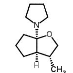 CAS 登录号：777078-96-3， 1-[(3R,3aR,6aR)-3-甲基六氢-6aH-环戊二烯并[b]呋喃-6a-基]吡咯烷