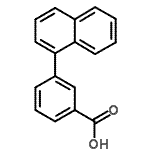 CAS 登录号：7775-64-6， 3-(1-萘基)苯甲酸