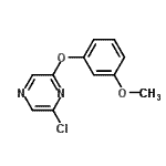 CAS 登录号：77782-71-9， 2-氯-6-(3-甲氧基苯氧基)吡嗪