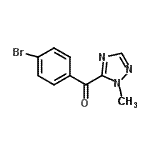 CAS 登录号：777873-04-8， (4-溴苯基)(1-甲基-1H-1,2,4-三唑-5-基)甲酮