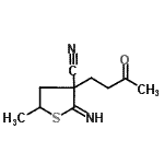 CAS 登录号：777939-13-6， 2-亚氨基-5-甲基-3-(3-氧代丁基)四氢-3-噻吩甲腈