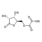 CAS 登录号：778531-86-5， {[(2R,3S,4R)-3,4-二羟基-5-氧代四氢-2-呋喃基]甲氧基}(氧代)乙酸