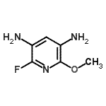 CAS 登录号：778538-68-4， 2-氟-6-甲氧基-3,5-吡啶二胺
