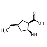 CAS 登录号：779298-67-8， (1R,2S,4Z)-2-氨基-4-亚乙基环戊烷羧酸