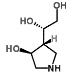 CAS 登录号：779337-54-1， (1S)-1-[(3R,4S)-4-羟基-3-吡咯烷基]-1,2-乙二醇