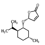 CAS 登录号：77934-87-3， (5R)-5-{[(1R,2S,5R)-2-异丙基-5-甲基环己基]氧基}-2(5H)-呋喃酮