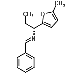 CAS 登录号：779340-45-3， (E)-N-[(1R)-1-(5-甲基-2-呋喃基)丙基]-1-苯基甲亚胺
