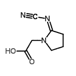 CAS 登录号：780726-61-6， [(2Z)-2-(氰基亚氨基)-1-吡咯烷基]乙酸